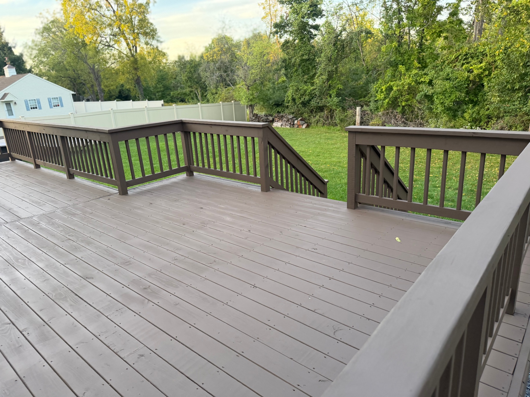 Deck Stain — Upper Level