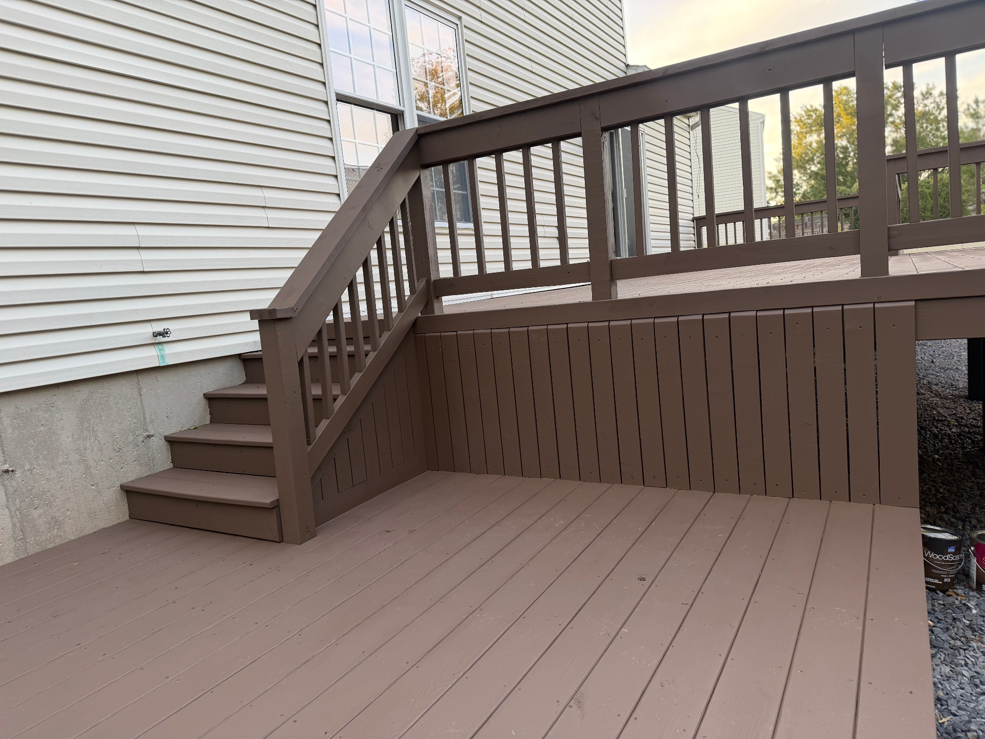 Deck Stain — Stairs & Skirting
