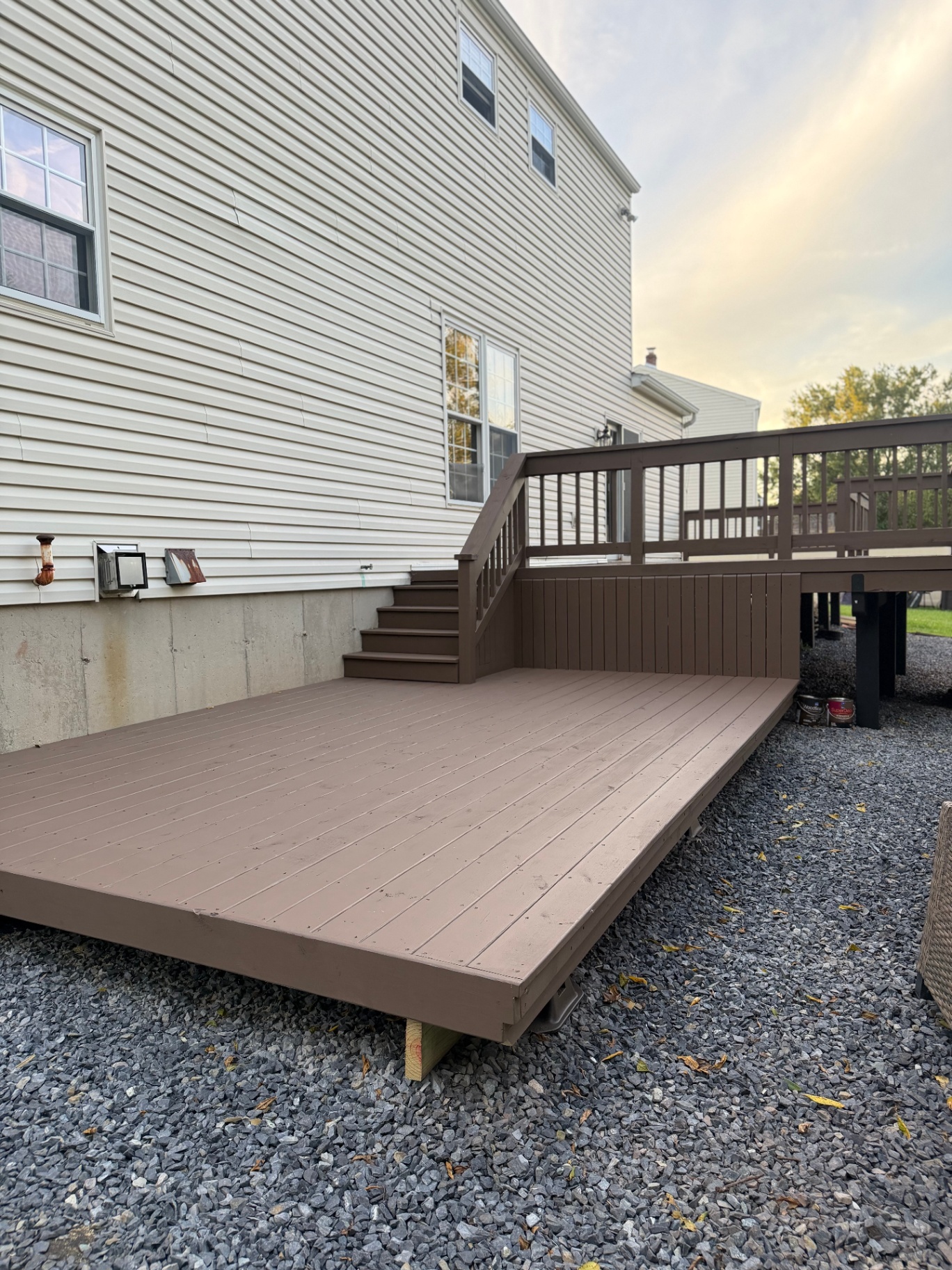 Deck Build — Lower Level